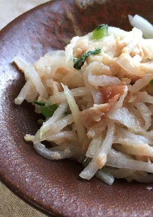 ツナ缶丸ごと♪大根のツナ梅サラダ-レシピのメイン写真