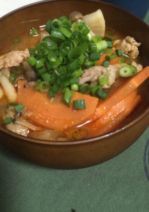 【リメイク】豚汁→ピリ辛スープ-レシピのメイン写真