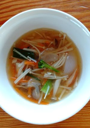 野菜ときのこのコンソメスープ-レシピのメイン写真