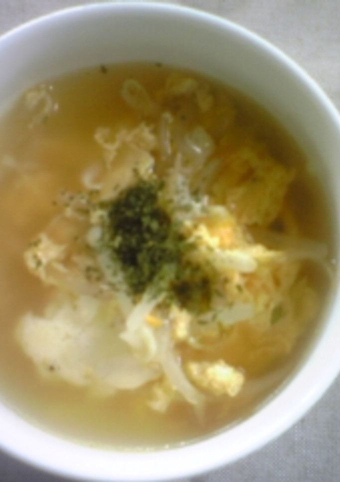 もやしとたまごのスープfeat.チーズ-レシピのメイン写真