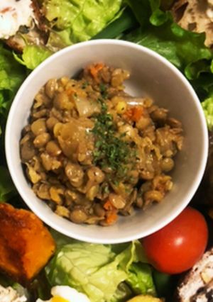 レンズ豆のサラダ-レシピのメイン写真