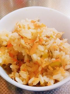 にんじんとツナの炊き込みご飯-レシピのメイン写真