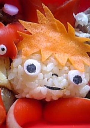 崖の上のポニョ(キャラ弁)-レシピのメイン写真