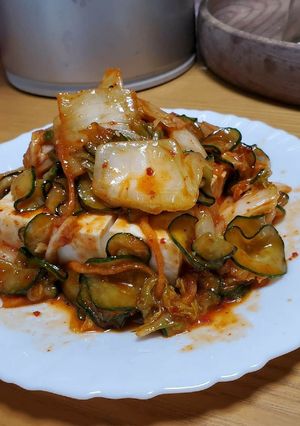 簡単！中華風キムチの冷奴(^_^)v-レシピのメイン写真