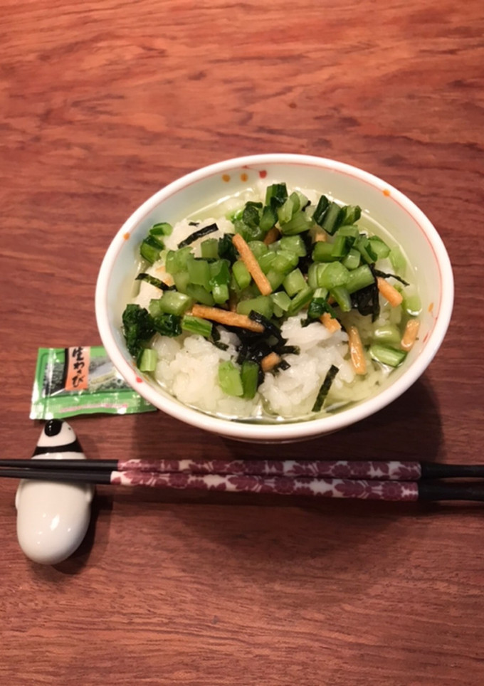 かぶの葉と茎でお茶漬け-レシピのメイン写真