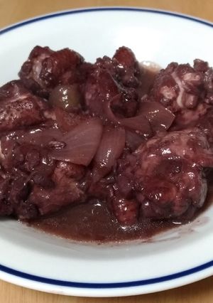 鶏手羽元の赤ワイン煮-レシピのメイン写真