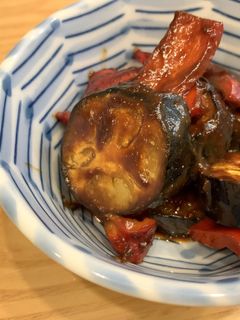 ナスとピーマンの味噌炒め-レシピのメイン写真