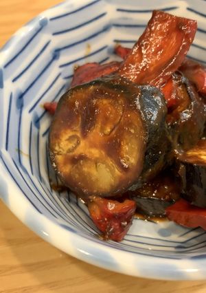 ナスとピーマンの味噌炒め-レシピのメイン写真