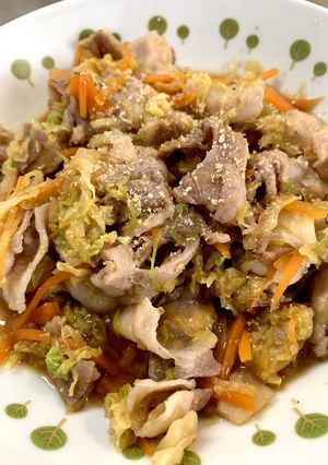 フライパン一つでOK 野菜とお肉の甘辛炒-レシピのメイン写真
