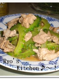 ゴーヤと豚肉のニンニクバター醤油炒め煮-レシピのメイン写真
