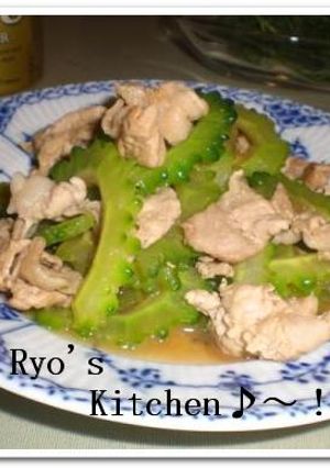 ゴーヤと豚肉のニンニクバター醤油炒め煮-レシピのメイン写真