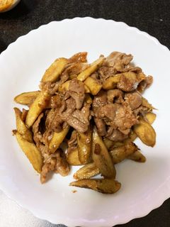 豚肉とごぼうのバタポン炒め-レシピのメイン写真