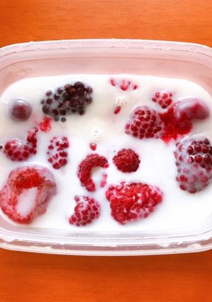 簡単ヘルシー 牛乳アイス！-レシピのメイン写真