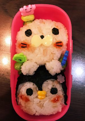 26キャラ弁 アザラシ&ペンギン-レシピのメイン写真