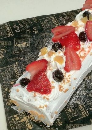 ロールケーキ( 'ч' )-レシピのメイン写真