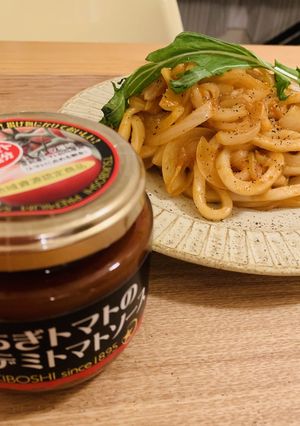 うまみがギュッ♪トマト焼きうどん-レシピのメイン写真