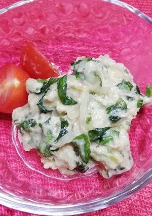 鮭でサラダ菜消費-レシピのメイン写真