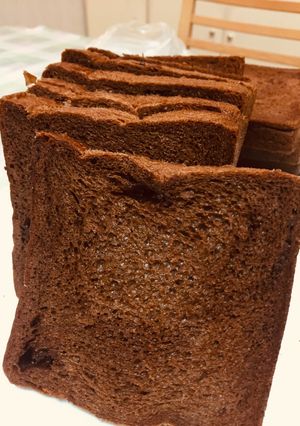 HBで生地こね♪1.5斤チョコ食パン-レシピのメイン写真