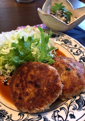 揚げない！簡単大葉とチーズのつくねカツ-レシピのメイン写真
