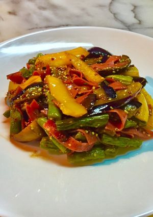 No2513夏野菜バルサミコ粒マスタード-レシピのメイン写真