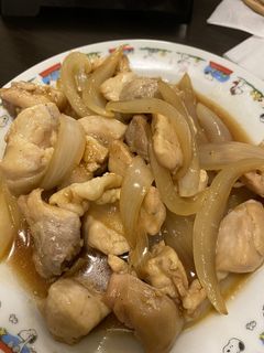 鶏肉と玉ねぎの焼肉のたれ和え-レシピのメイン写真