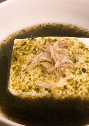 簡単ヘルシー♪青のりあんかけ豆腐-レシピのメイン写真