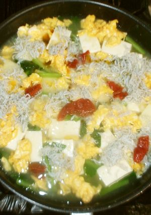 豆腐の梅卵しらす♪簡単あんかけ-レシピのメイン写真