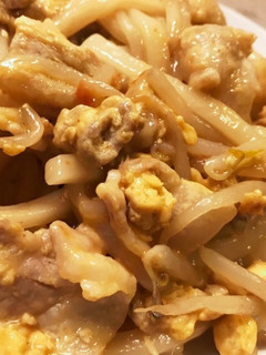 *豚バラで坦々風焼きうどん*。-レシピのメイン写真