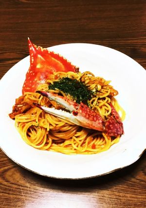 渡蟹のトマトクリームパスタ-レシピのメイン写真