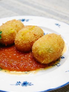 かぼちゃのクリームコロッケ*トマトソース-レシピのメイン写真