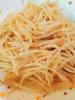 お皿レンジだけ!もやしのナムル風-レシピのメイン写真
