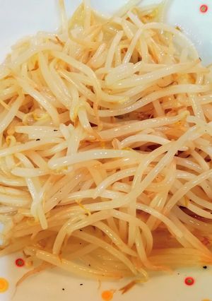 お皿レンジだけ！もやしのナムル風-レシピのメイン写真