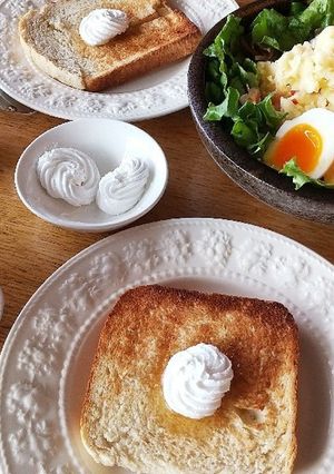 朝ごはん!HBオートミール牛乳食パン-レシピのメイン写真