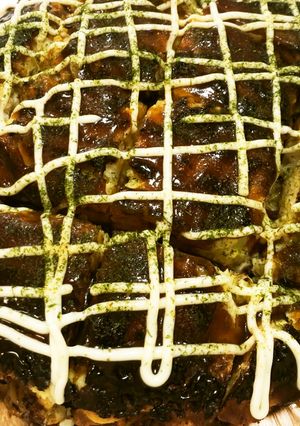 ジャンボお好み焼き　関西風特大モダン焼き-レシピのメイン写真