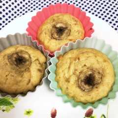 รูปของ 幼児食おやつに☆バナナカップケーキ