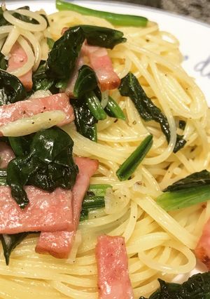 ほうれん草とベーコンのスパゲティ-レシピのメイン写真