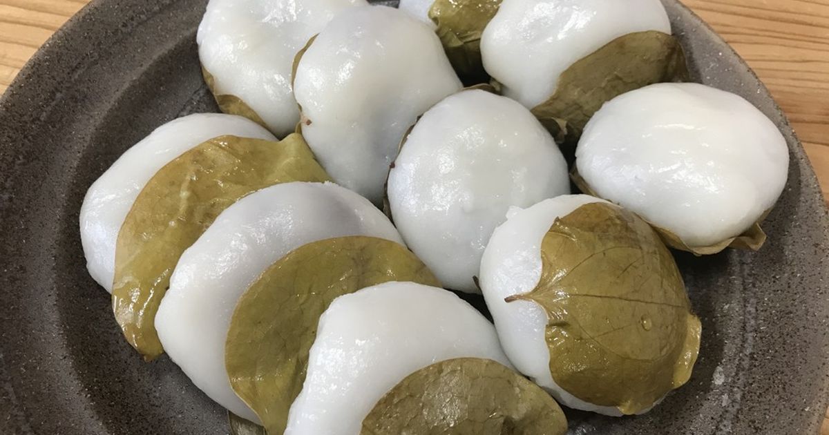 おうち時間に！親子で簡単かしわもち♪ by ちゃまchama 【クックパッド