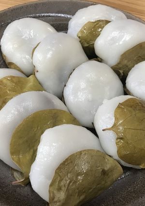 おうち時間に！親子で簡単かしわもち♪-レシピのメイン写真