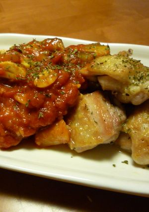 ♡◎クレソルチキンソテー♪トマトソース-レシピのメイン写真