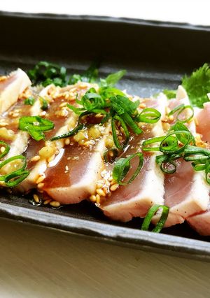 マグロのたたき　和風わさびソース-レシピのメイン写真