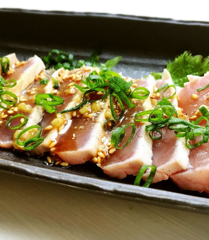 マグロのたたき　和風わさびソース-レシピのメイン写真
