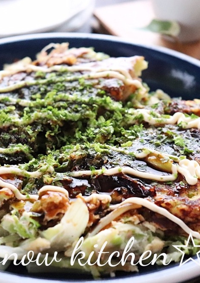 キャベツとツナのお好み焼き風卵焼き-レシピのメイン写真