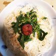 ぶっかけ素麺うめぼしのせ