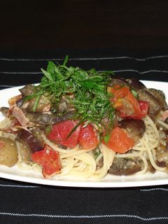 トマトと茄子のお浸しで冷製パスタ-レシピのメイン写真