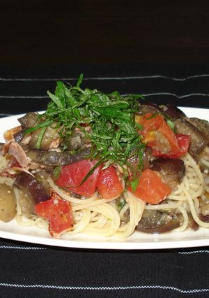 トマトと茄子のお浸しで冷製パスタ-レシピのメイン写真