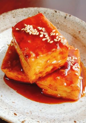 ご飯もお酒も進む❢厚揚げのコチュ照り焼き-レシピのメイン写真