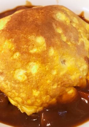 簡単！レトルトカレーでオムカレー-レシピのメイン写真
