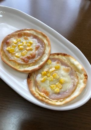 餃子の皮で簡単マヨコーンピザ-レシピのメイン写真