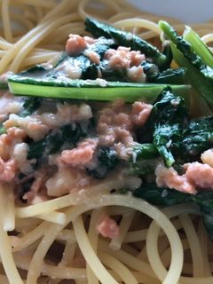 鮭のクリームパスタ-レシピのメイン写真