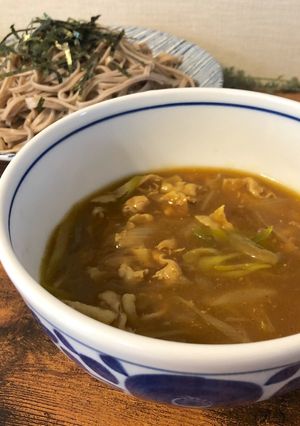 とろうま＊和風ねぎカレーつけそば-レシピのメイン写真